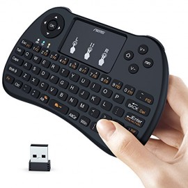 Aerb 2.4Ghz Wireless Mini Keyboard with Mouse Touchpad for PC, Google Android TV Box, Black